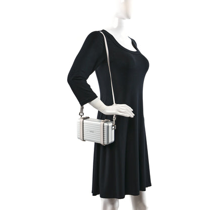 Christian Dior X RIMOWA Aluminum Personal Clutch On Strap Silver 2 of 13