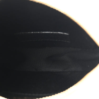Saint Laurent Grain De Poudre Matelasse Chevron Quilted Round Vinyle Camera Bag Crema Soft 5 of 10