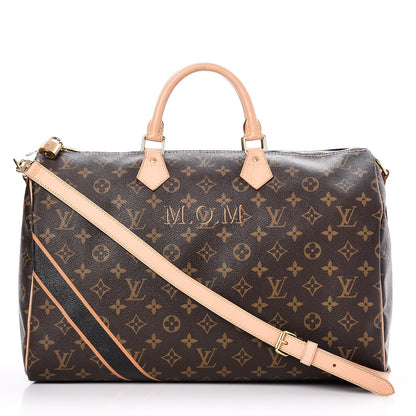 Louis Vuitton Monogram My LV Heritage Speedy Bandouliere 40 Black Moutarde 1 of 10