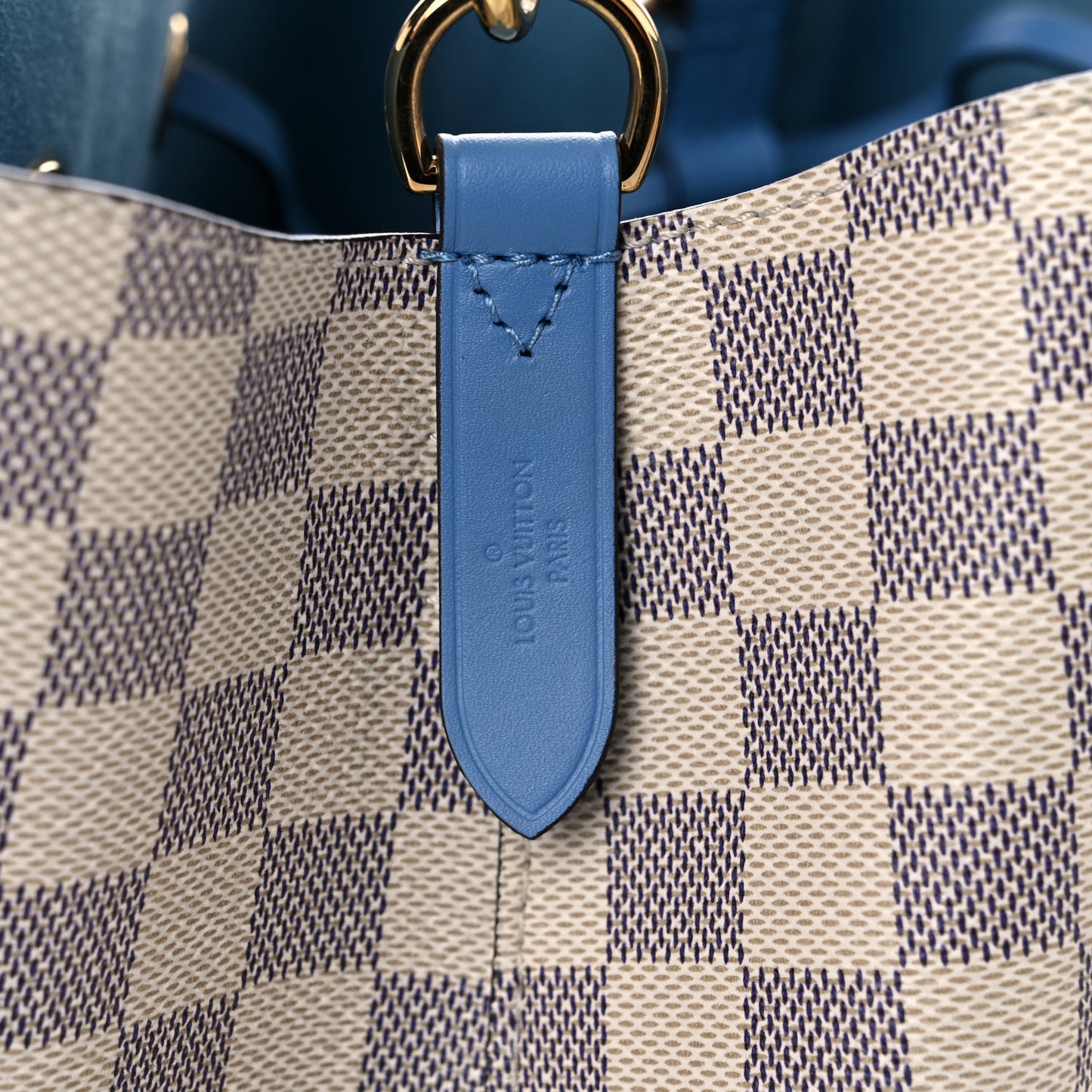 Damier Azur Neonoe MM Bleuet
