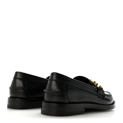 Gucci Goatskin Womens Logo 15mm Loafers 35 Black 5 of 12