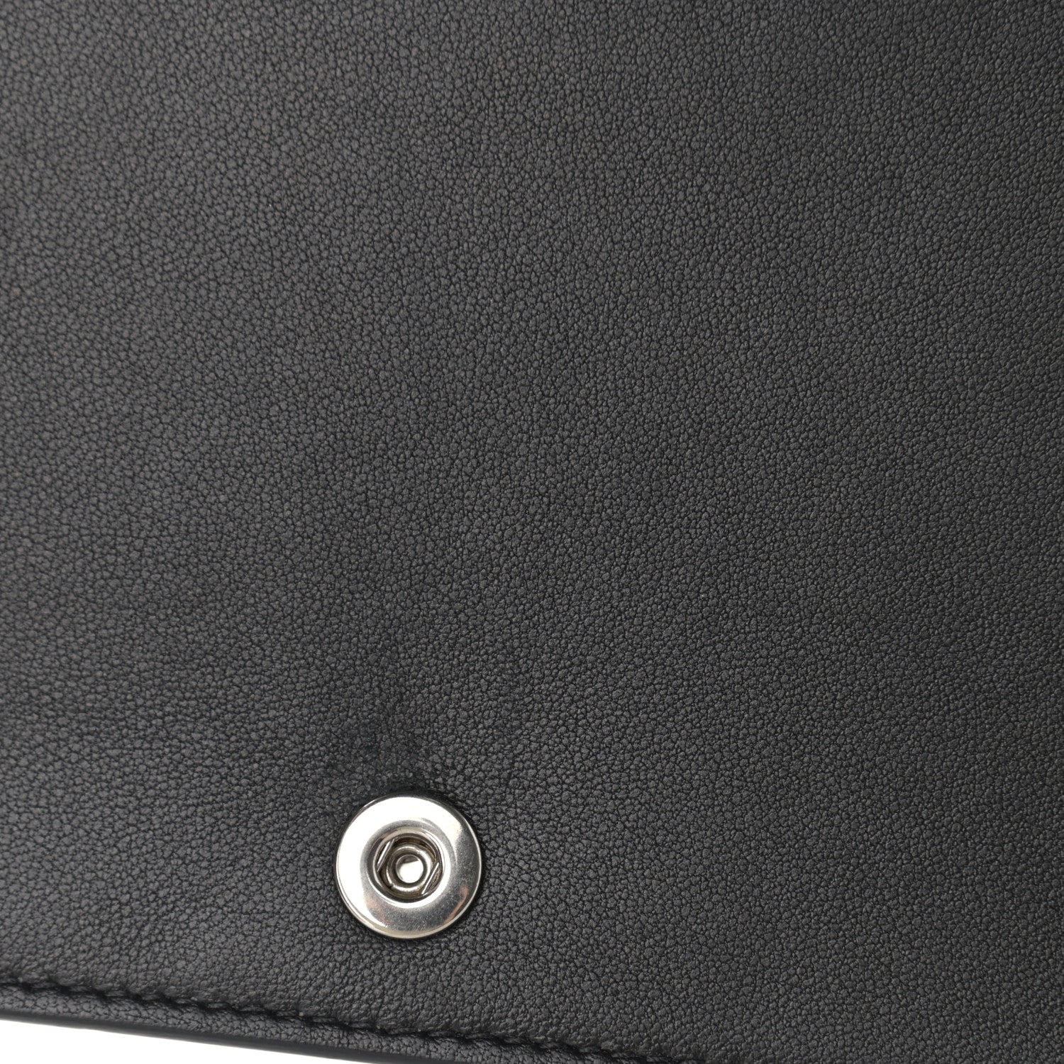 Celine Lizard Smooth Lambskin Frame Evening Chain Clutch Black 9 of 10