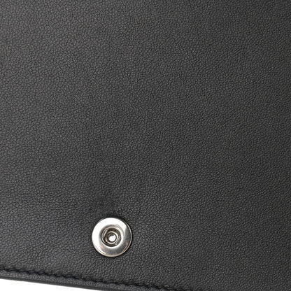 Celine Lizard Smooth Lambskin Frame Evening Chain Clutch Black 9 of 10