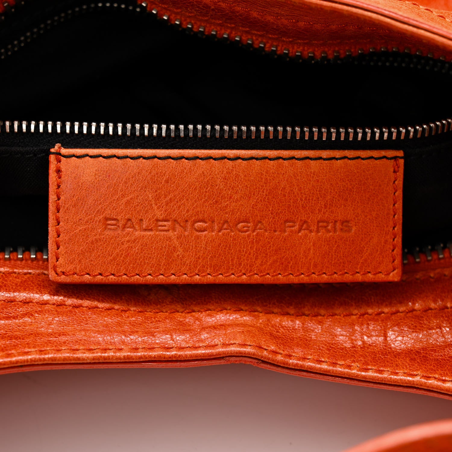 Balenciaga Agneau Giant 21 Silver Hardware City Mandarine 7 of 13