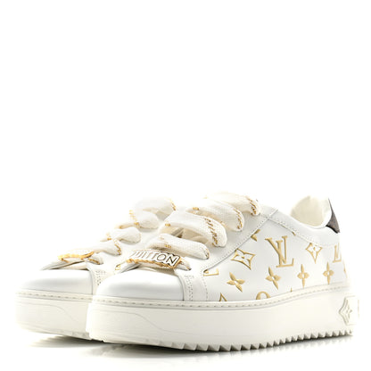 Louis Vuitton Monogram Time Out Sneakers 38 Gold 3 of 8