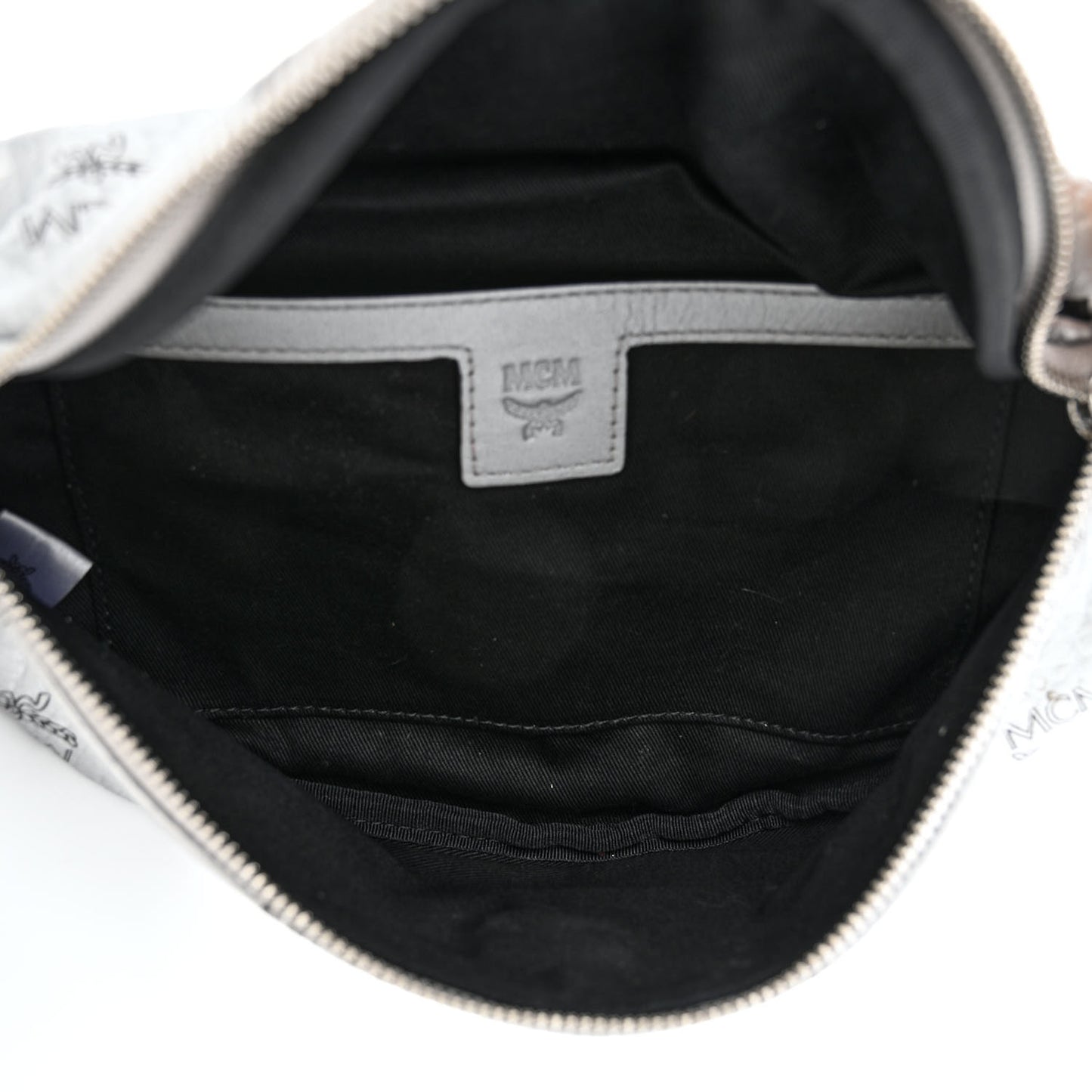 Metallic Visetos Stark Belt Bag Silver