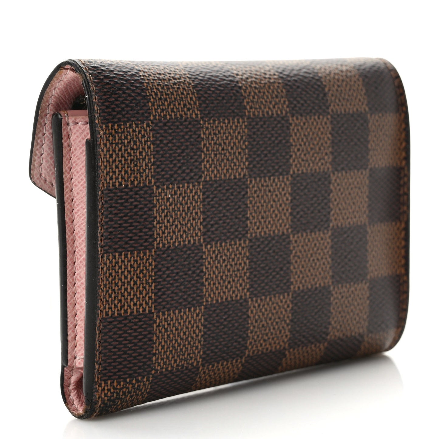 Damier Ebene Victorine Wallet Rose Ballerine
