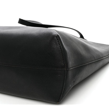 Fendi Vitello Vienna Enamel F is Fendi Shopping Tote Black Taupe 10 of 11