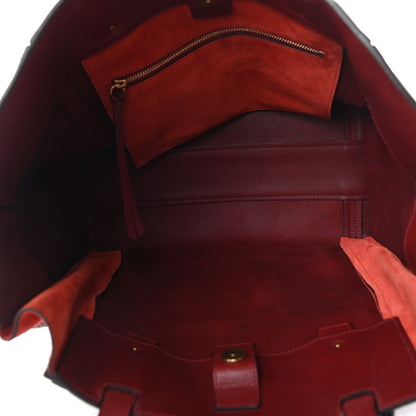 Chloe Smooth Calfskin Medium Milo Shopping Tote Sienna Red 5 of 9