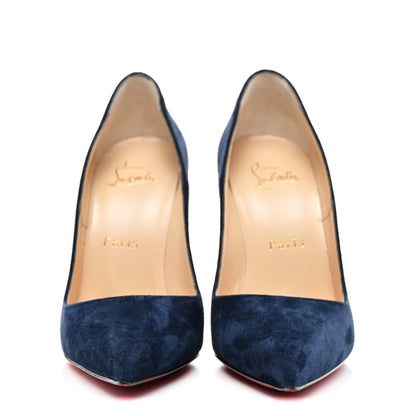 Christian Louboutin Veau Velours So Kate 120 Pumps 35.5 Marine 2 of 8