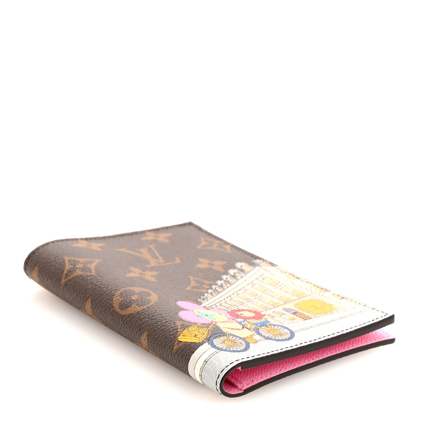 Monogram 2022 Christmas Animation Paris Passport Cover Pink