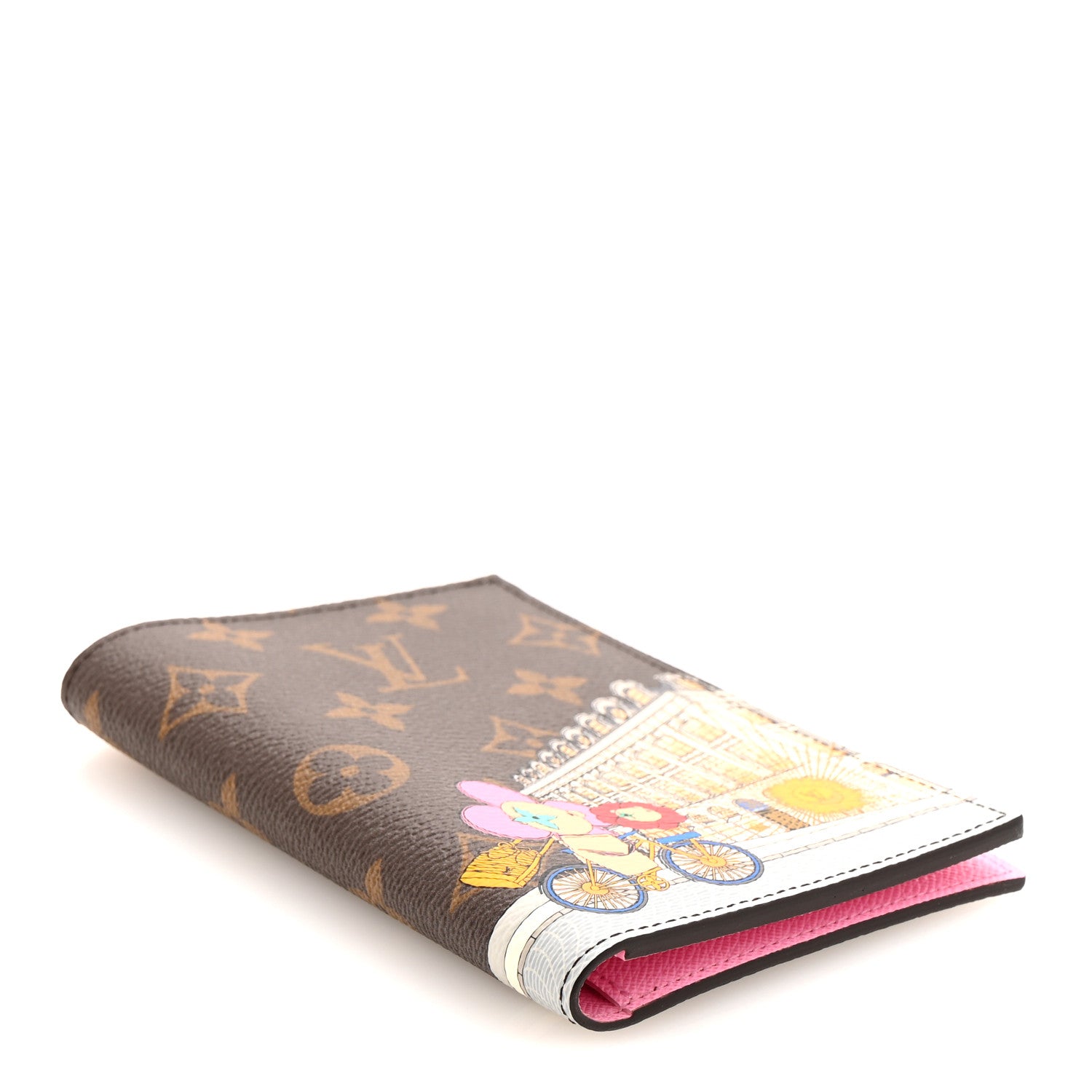 Louis Vuitton Monogram 2022 Christmas Animation Paris Passport Cover Pink 4 of 6