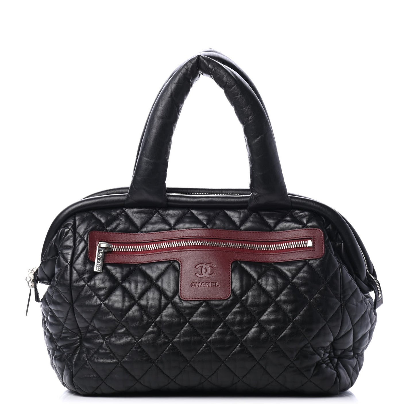 Lambskin Coco Cocoon Bowler Black