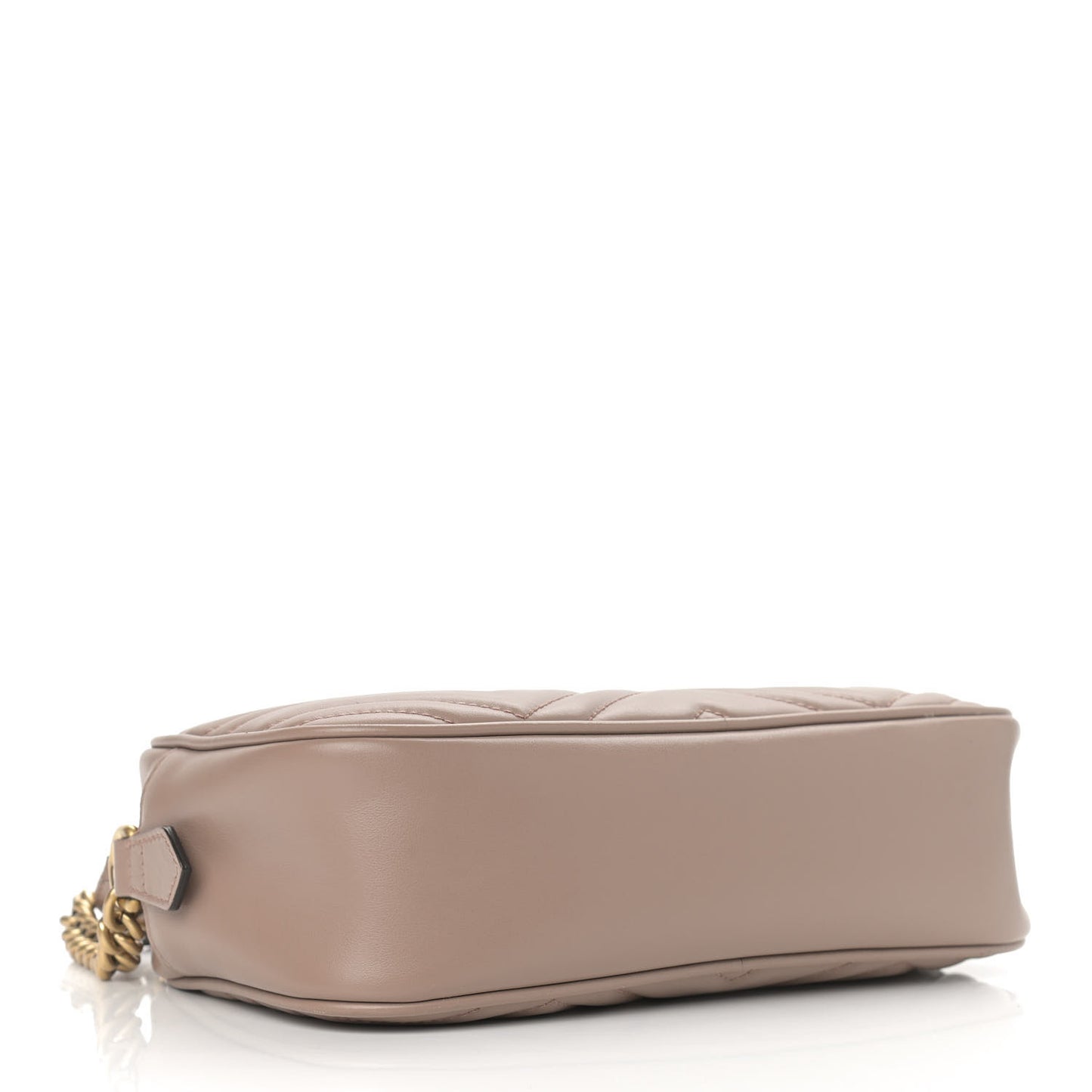 Calfskin Matelasse Small GG Marmont Chain Shoulder Bag Porcelain Rose