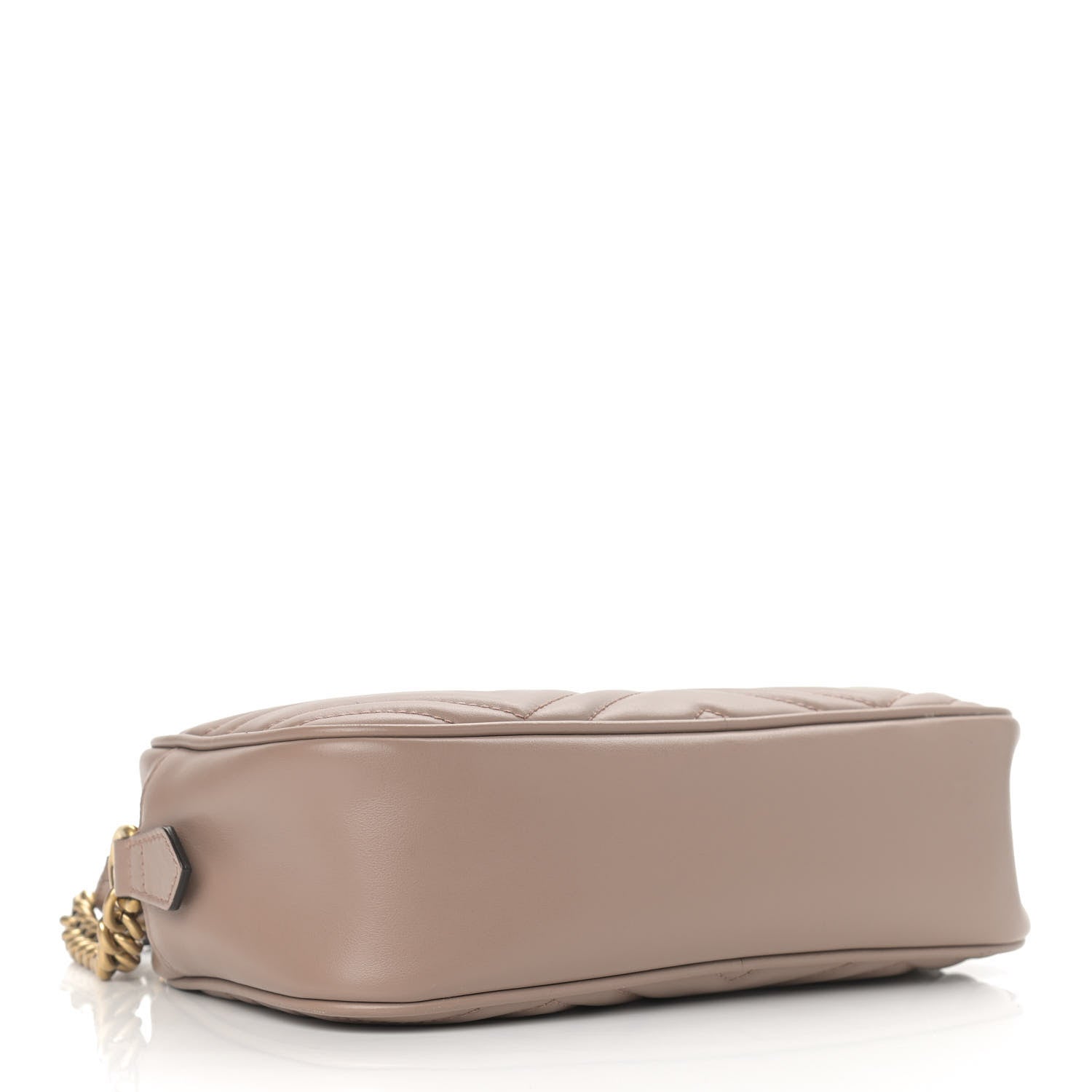 Gucci Calfskin Matelasse Small GG Marmont Chain Shoulder Bag Porcelain Rose 4 of 15