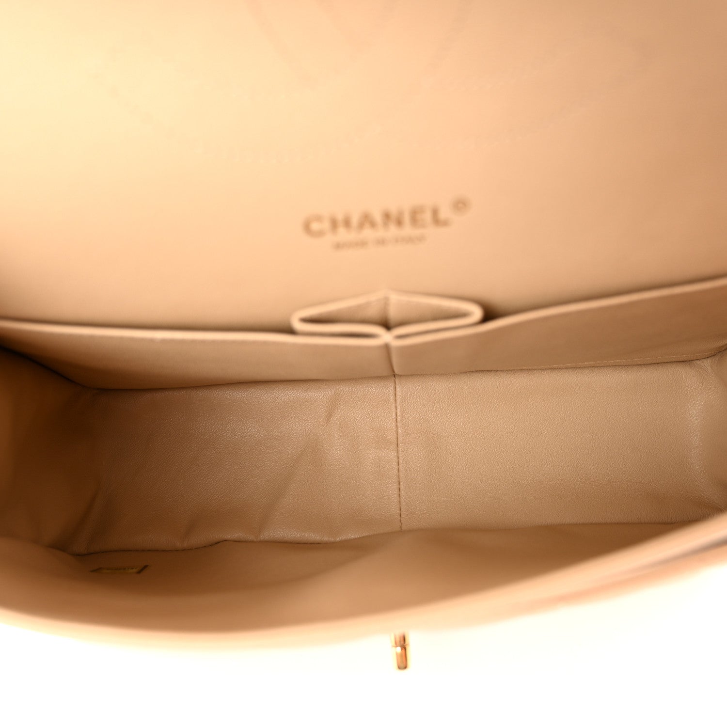 Chanel Caviar Quilted Jumbo Double Flap Light Beige 5 of 12
