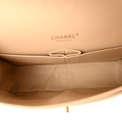 Chanel Caviar Quilted Jumbo Double Flap Light Beige 5 of 12