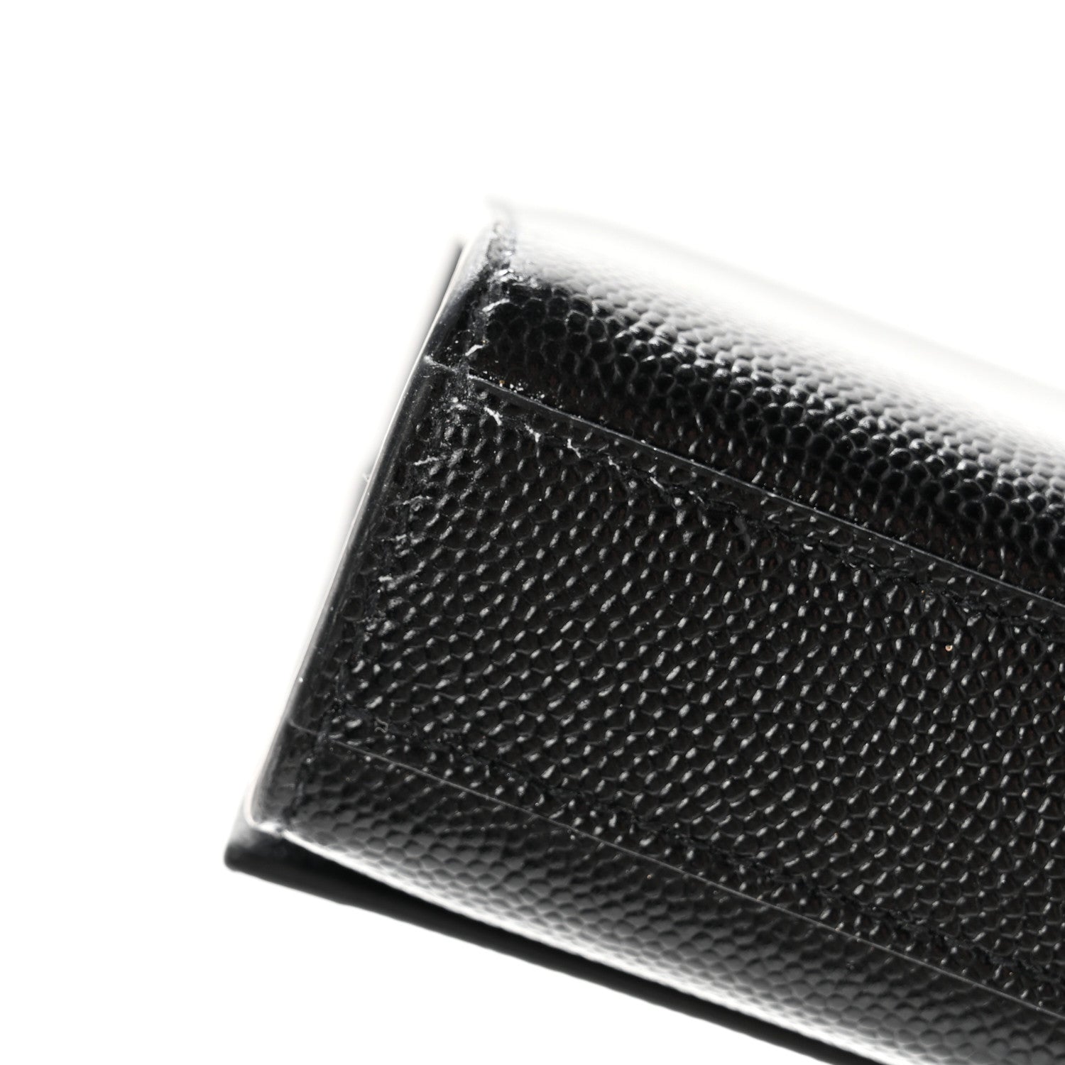 Saint Laurent Grain De Poudre Monogram Cassandre Clutch Black 9 of 13