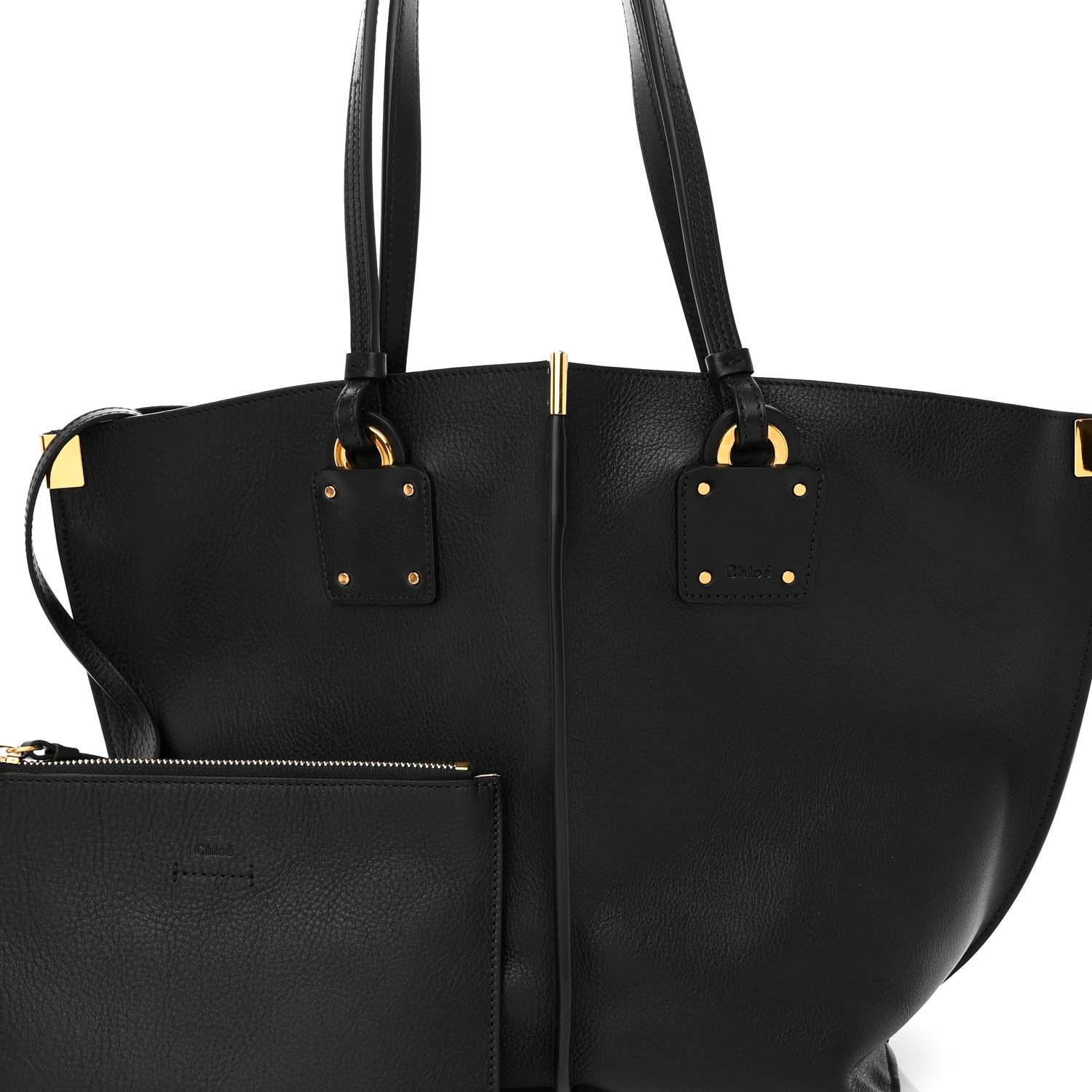 Chloe Smooth Calfskin Medium Vick Tote Black 8 of 10