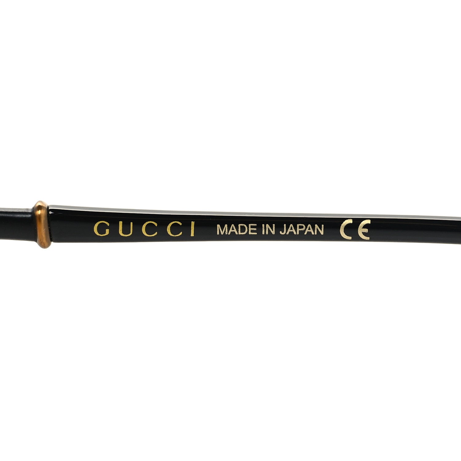 Gucci Acetate Metal Bamboo Sunglasses GG660S Black Yellow 5 of 6