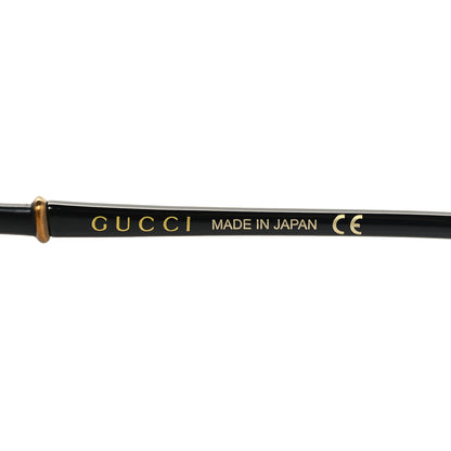 Gucci Acetate Metal Bamboo Sunglasses GG660S Black Yellow 5 of 6
