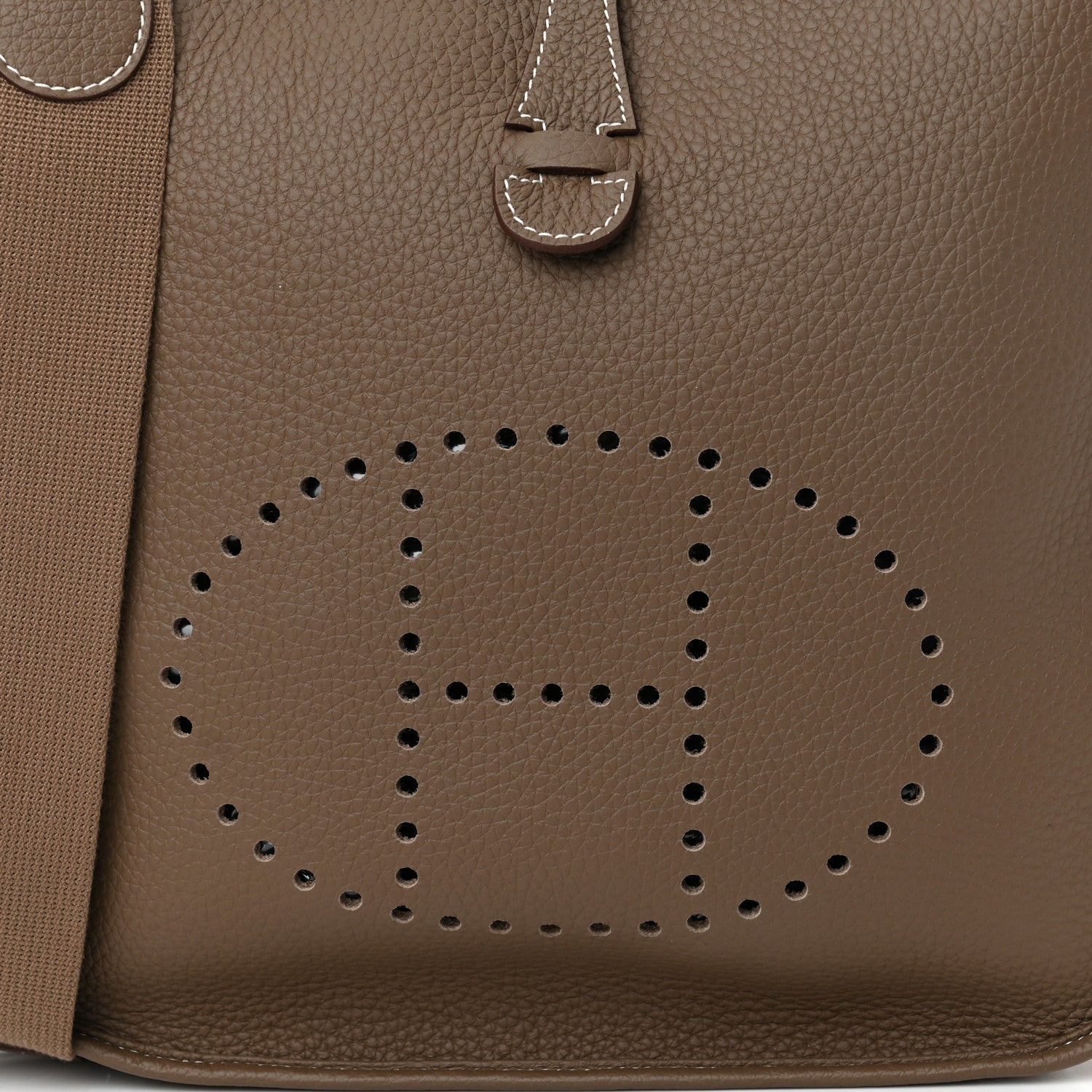 Hermes Taurillon Clemence Evelyne III PM Etoupe 8 of 11