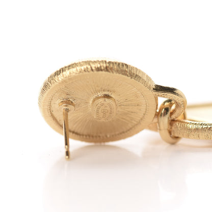 Chanel Pearl CC Tags Drop Earrings Gold 4 of 5