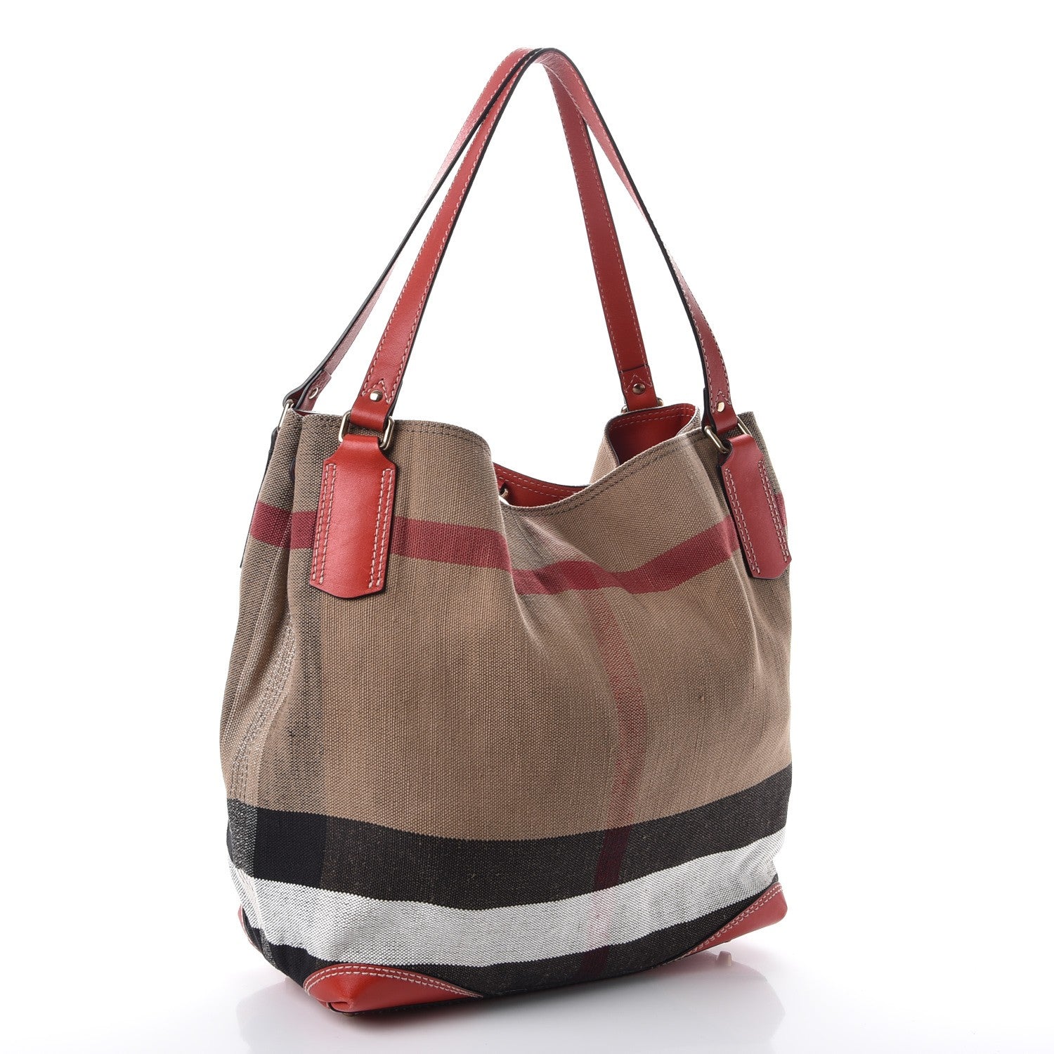 Burberry Canvas Mega Check Medium Maidstone Red 3 of 11