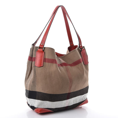 Burberry Canvas Mega Check Medium Maidstone Red 3 of 11