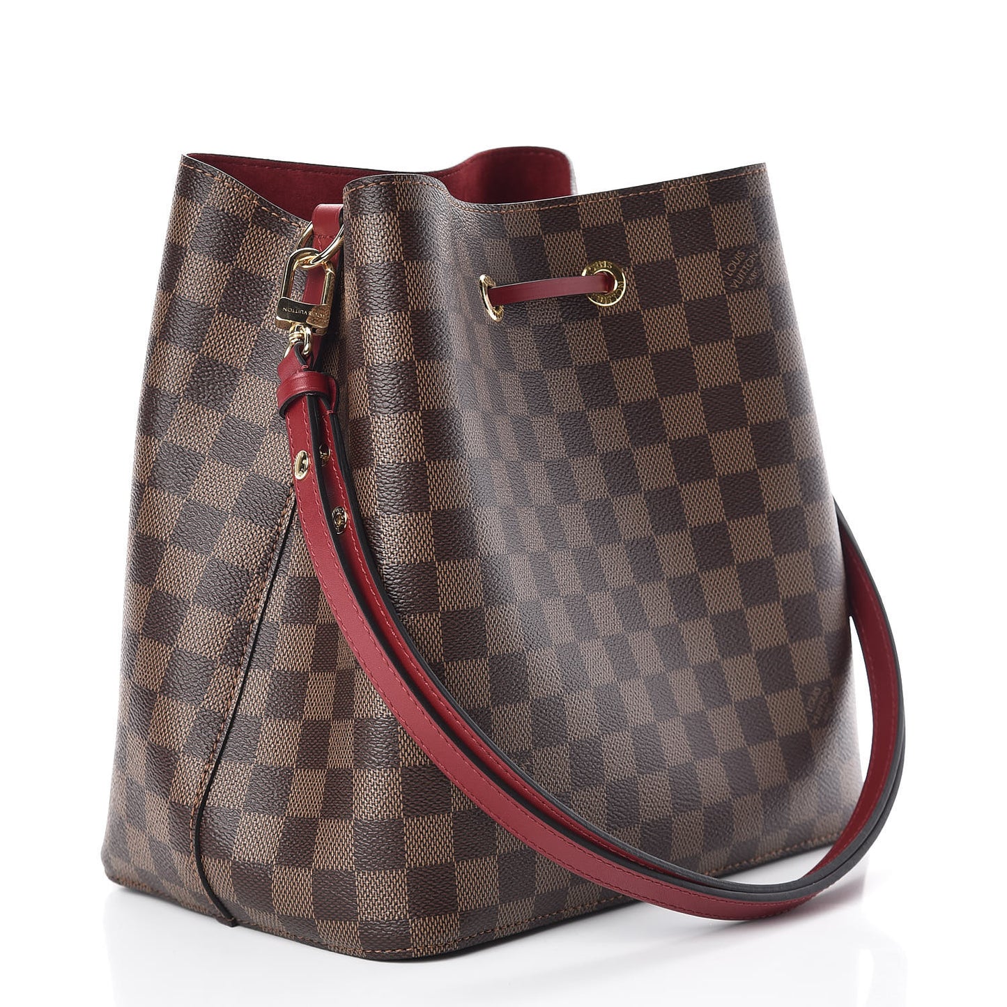 Damier Ebene Neonoe MM Cherry Berry