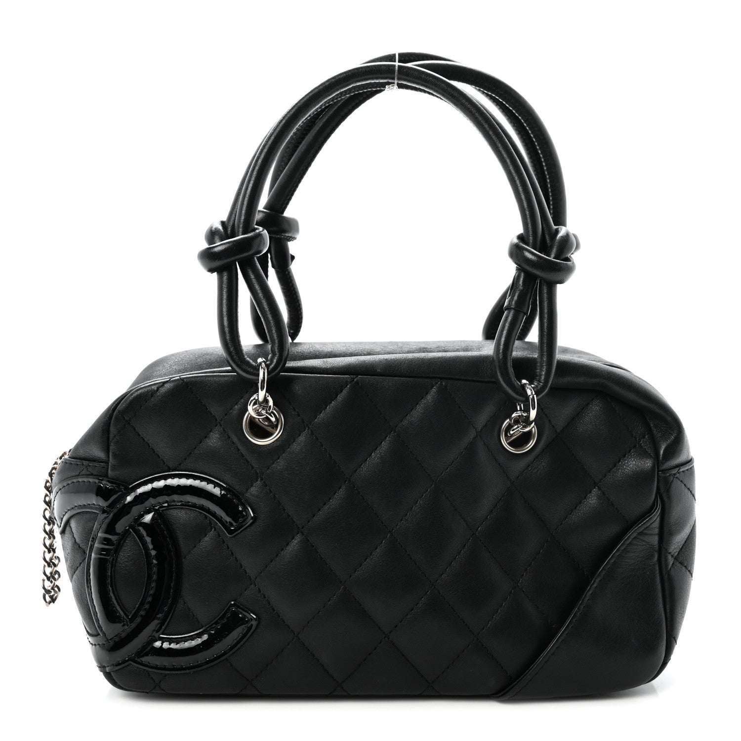 Chanel Calfskin Quilted Small Cambon Bowler Black 1 of 10