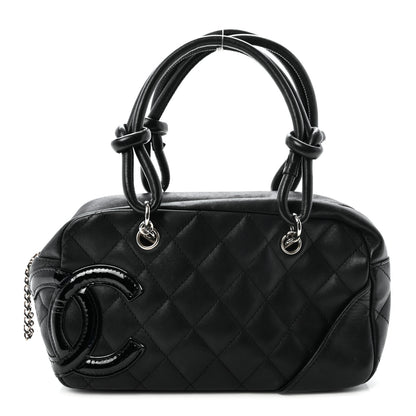 Chanel Calfskin Quilted Small Cambon Bowler Black 1 of 10