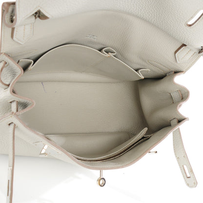 Hermes Taurillon Clemence Jypsiere 28 Gris Perle 19 of 21