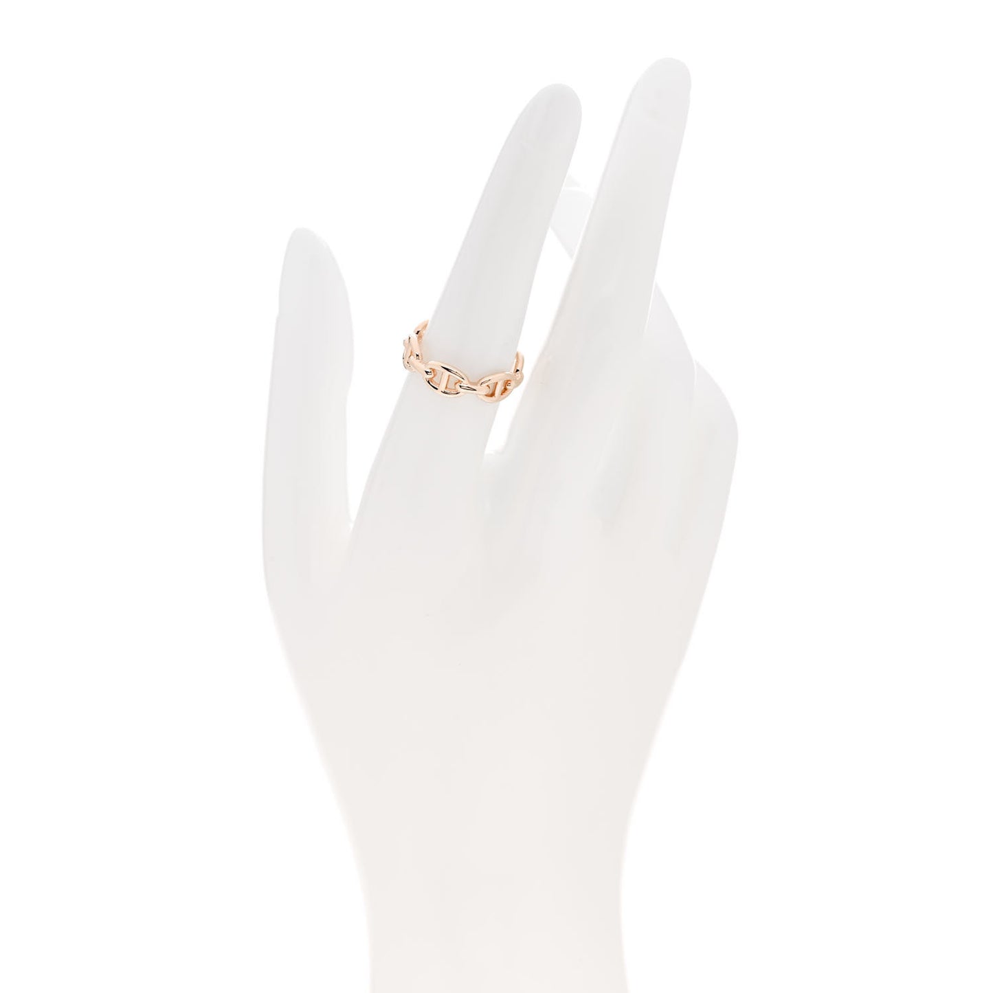 18K Rose Gold PM Chaine d'Ancre Enchainee Ring 54 7