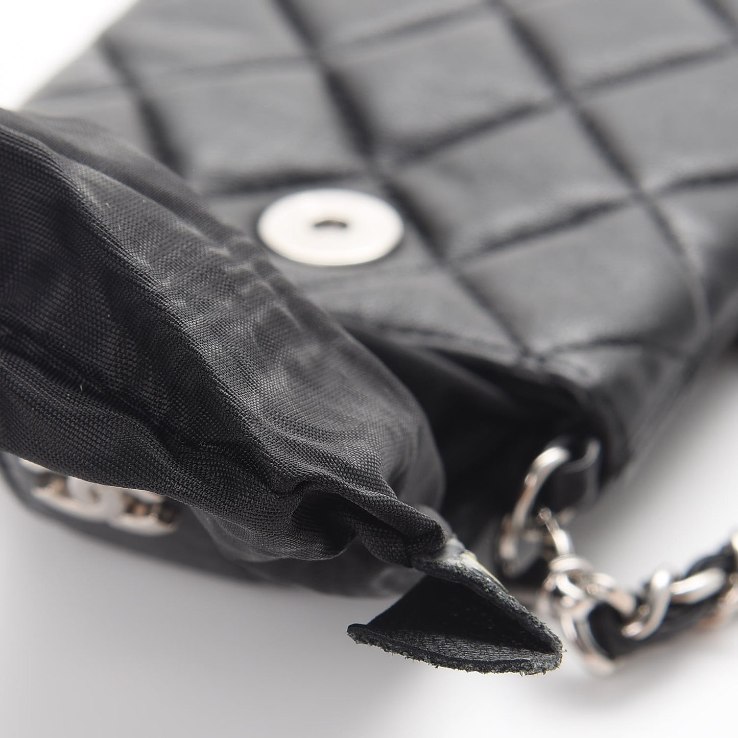 Lambskin Quilted Phone Case Black