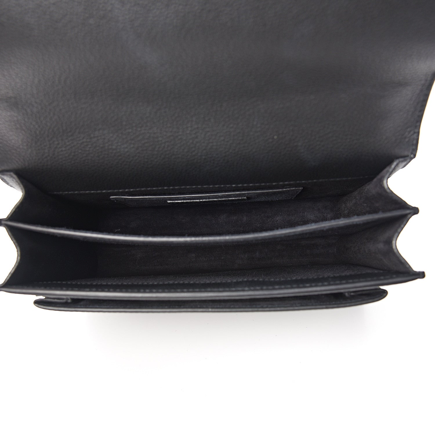 Saint Laurent Grained Calfskin Medium Monogram Sunset Black 4 of 9