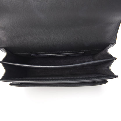 Saint Laurent Grained Calfskin Medium Monogram Sunset Black 4 of 9