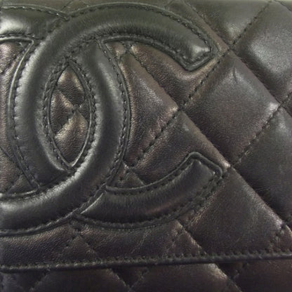 Chanel Calfskin Quilted Cambon Flap Wallet Black 9 of 9