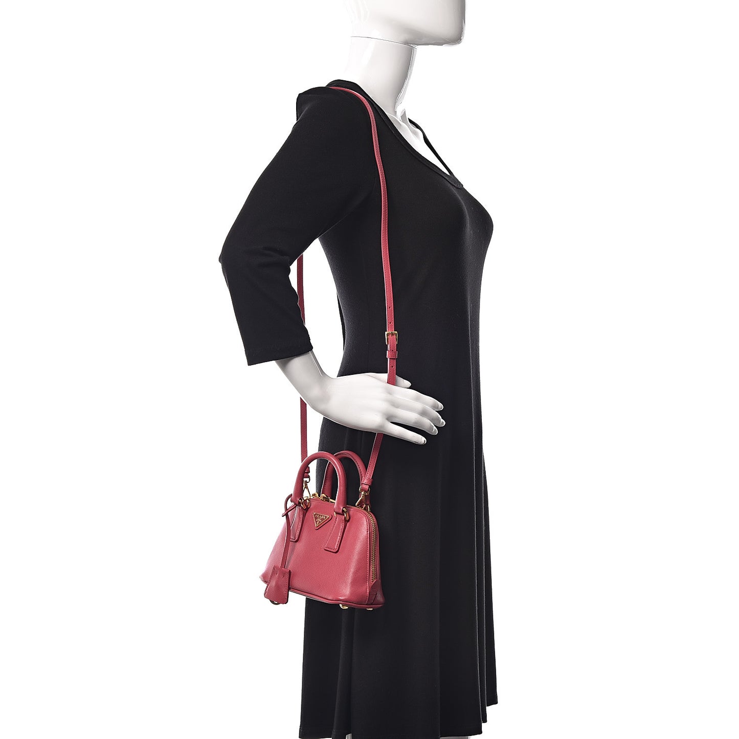 Saffiano Lux Mini Promenade Tote Peonia