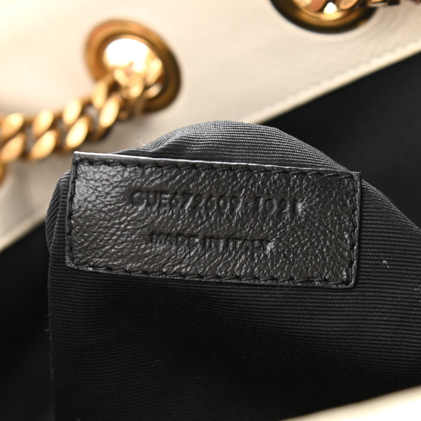 Lambskin Matelasse Monogram Joe Backpack Cream