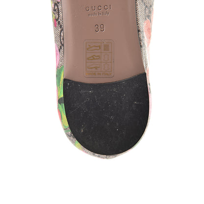 Gucci GG Supreme Monogram Blooms Ballet Flats 39 Beige Multicolor Dry Rose 11 of 12