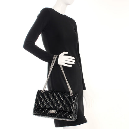 Chanel Distressed Patent 2.55 Reissue 227 Flap Black 2 of 7