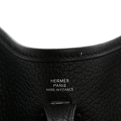 Hermes Taurillon Clemence Evelyne TPM Black 6 of 12