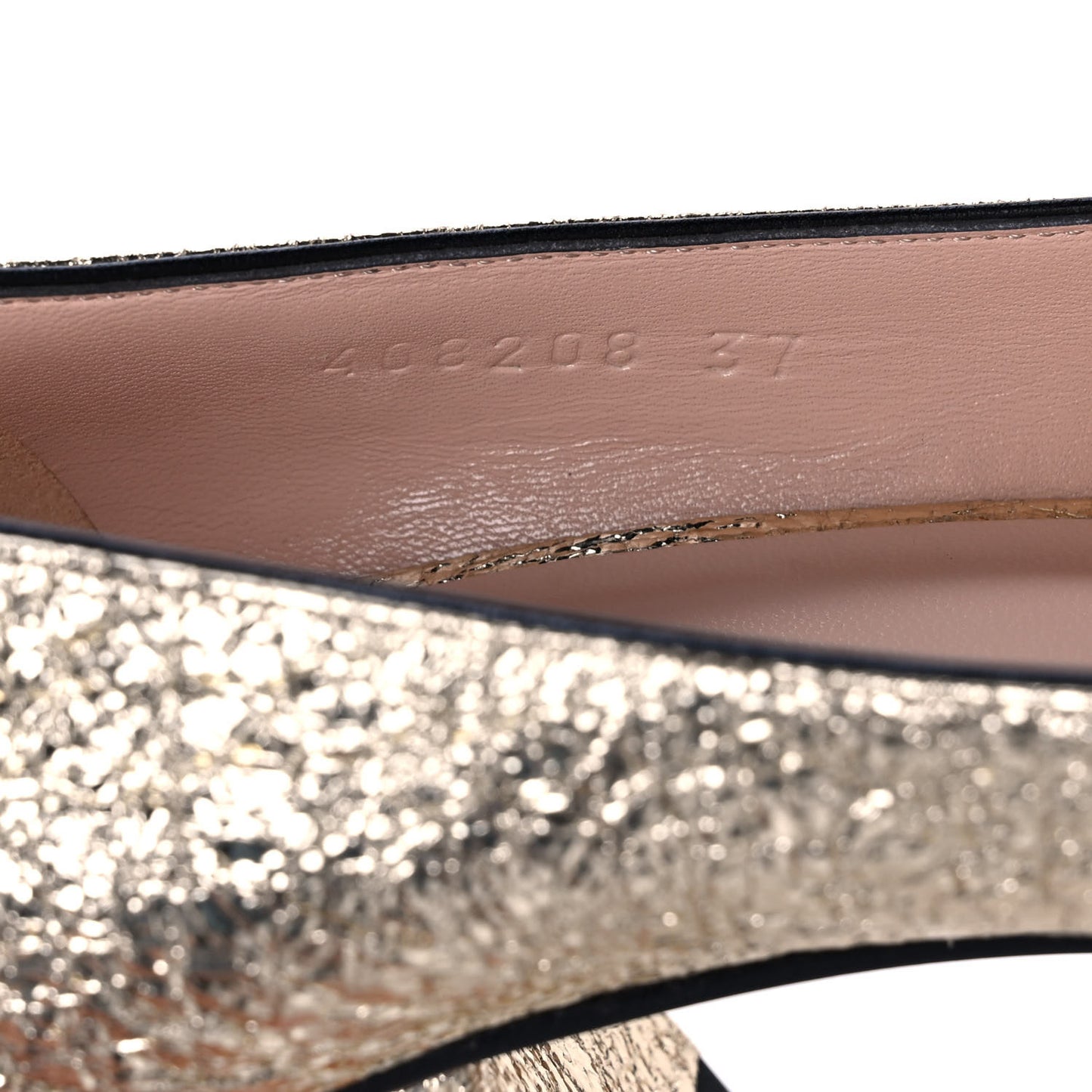 Galassia GG Marmont Fringe 50mm Loafer Pumps 37 Platino