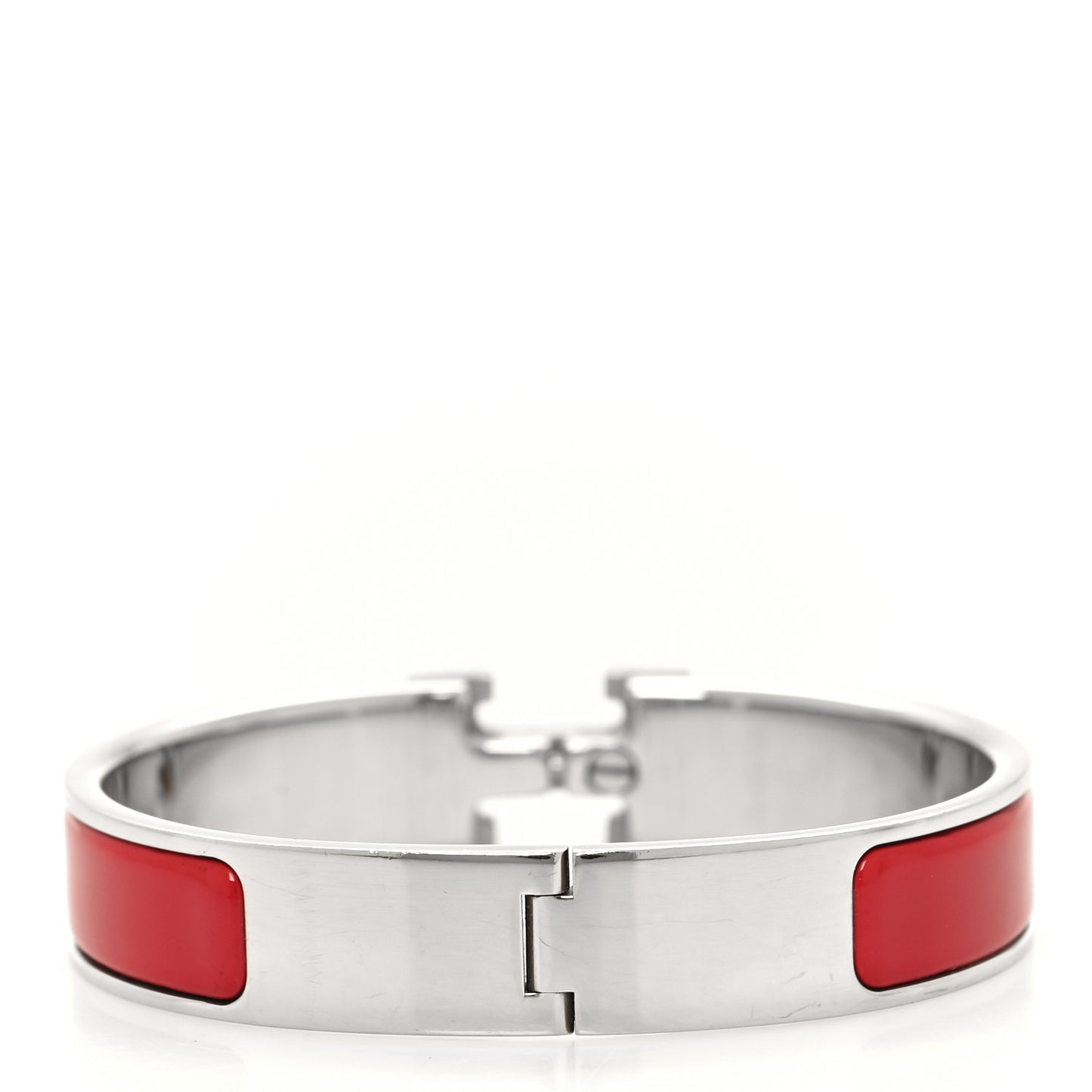 Enamel Narrow Clic Clac H Bracelet GM China Red