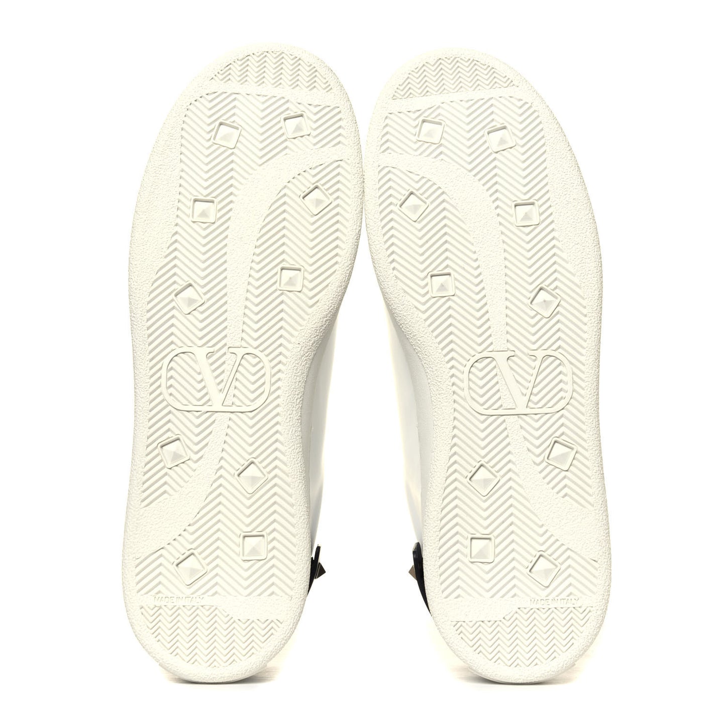Calfskin Mens Backnet Sneakers 40 White Black