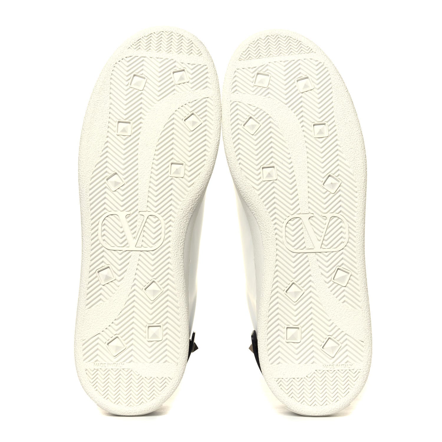 Valentino Garavani Calfskin Mens Backnet Sneakers 40 White Black 12 of 12