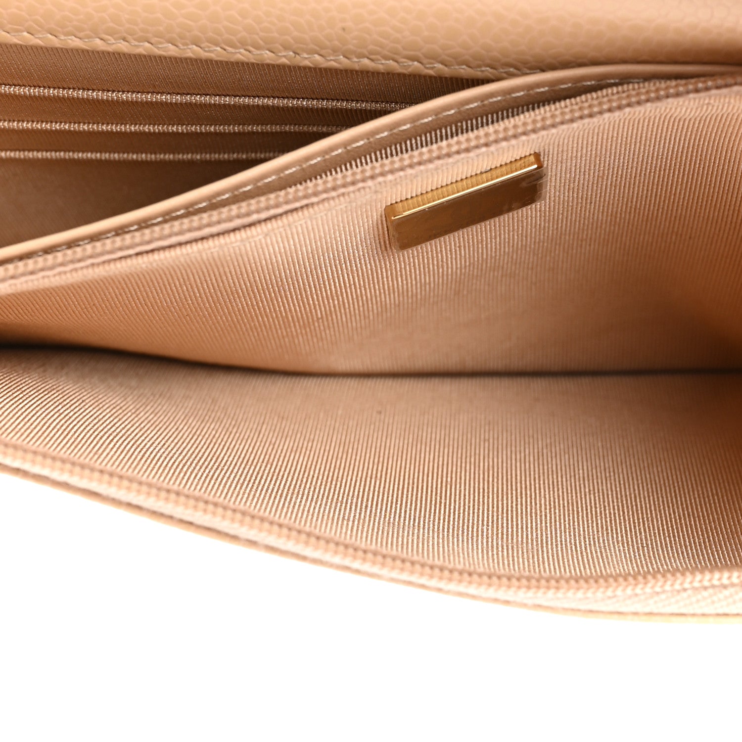Chanel Caviar Quilted Wallet On Chain WOC Beige 5 of 15