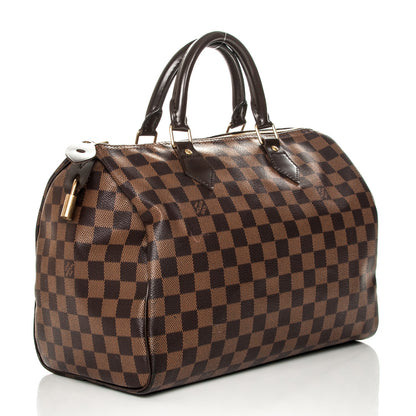Louis Vuitton Damier Ebene Speedy 30 3 of 9