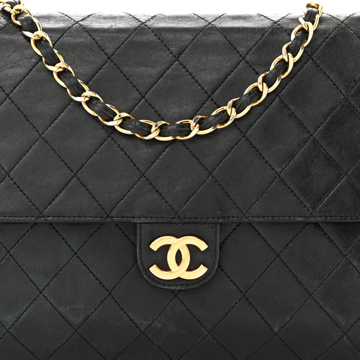 Chanel Lambskin Quilted Jumbo Single Flap Black 8 of 18